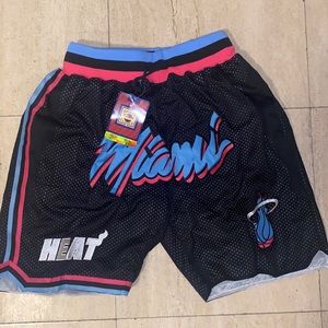 Just Don Miami Heat Basketball Shorts